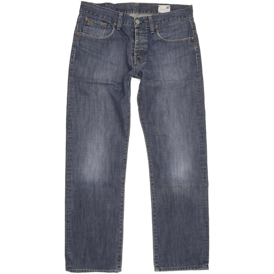 G-Star 3301 Men Blue Straight Regular Jeans W33 L31