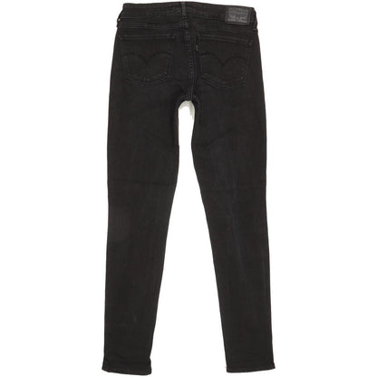 Levi's 711 Women Black Skinny Slim Stretch Jeans W26 L29