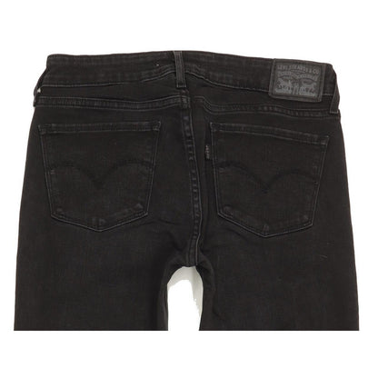 Levi's 711 Women Black Skinny Slim Stretch Jeans W26 L29