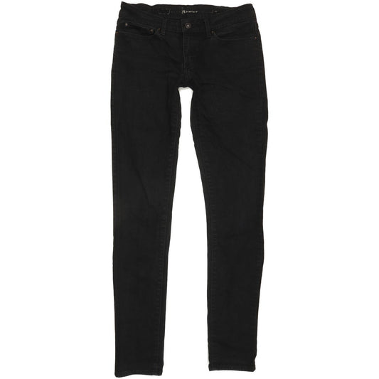 Levi's Demi Curve Women Black Straight Slim Stretch Jeans W28 L32