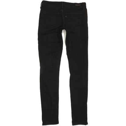 Levi's Demi Curve Women Black Straight Slim Stretch Jeans W28 L32