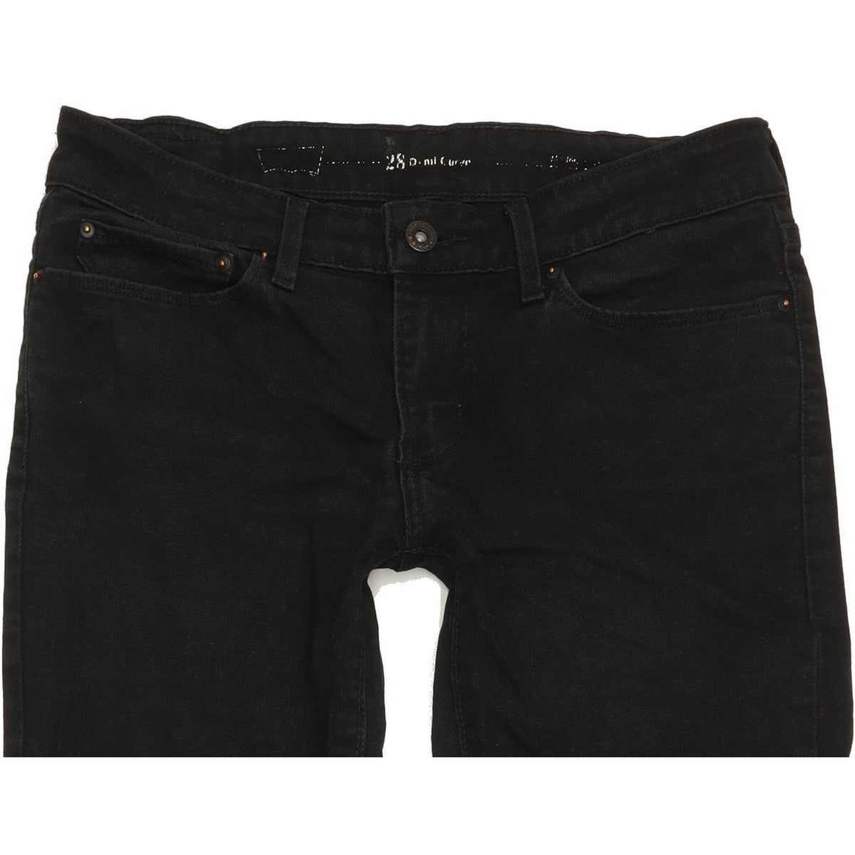 Levi's Demi Curve Women Black Straight Slim Stretch Jeans W28 L32