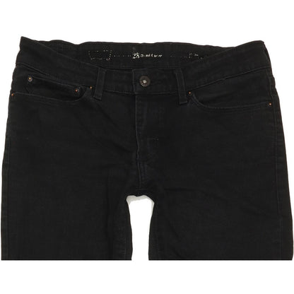 Levi's Demi Curve Women Black Straight Slim Stretch Jeans W28 L32