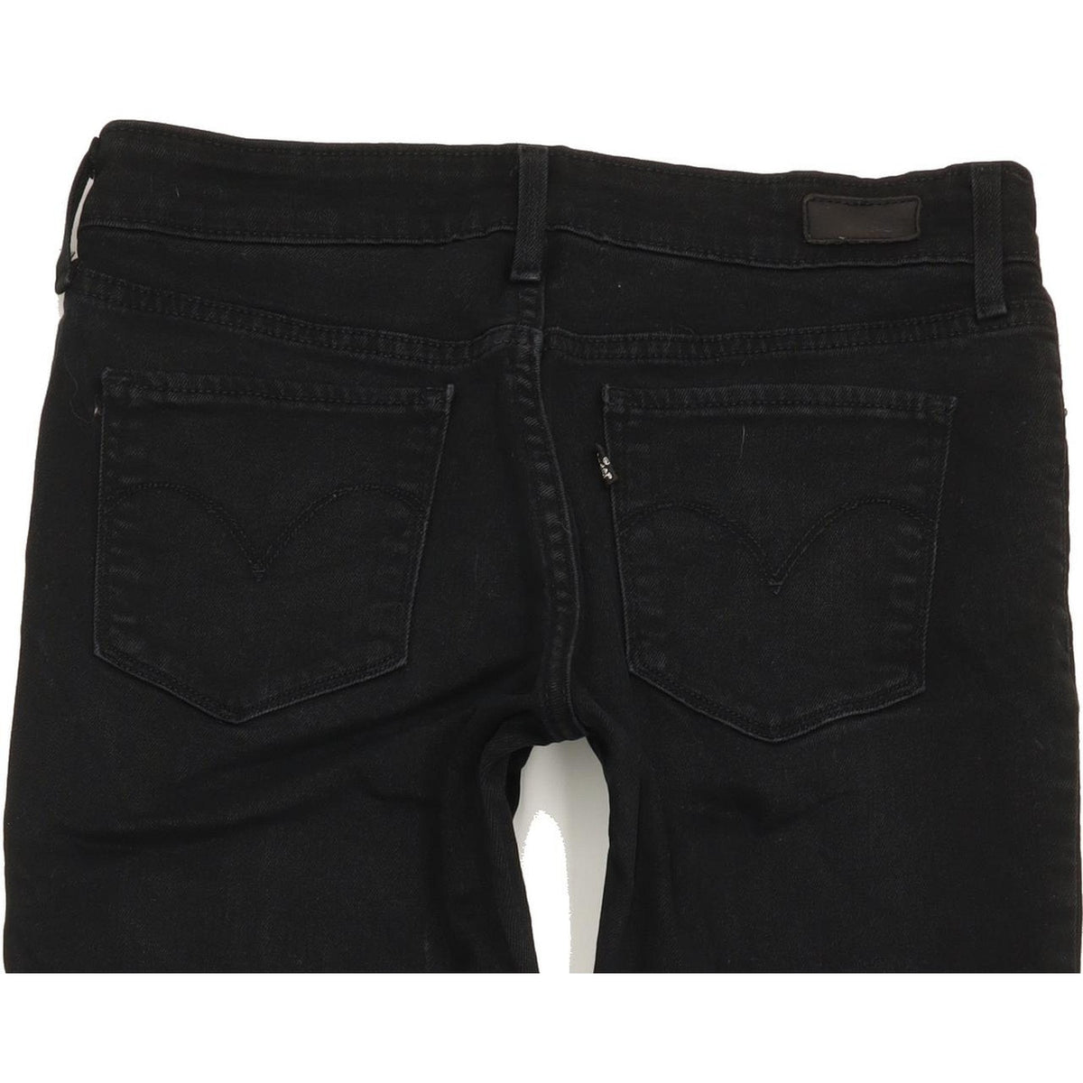 Levi's Demi Curve Women Black Straight Slim Stretch Jeans W28 L32