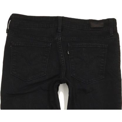 Levi's Demi Curve Women Black Straight Slim Stretch Jeans W28 L32