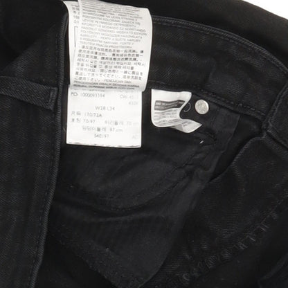 Levi's Demi Curve Women Black Straight Slim Stretch Jeans W28 L32