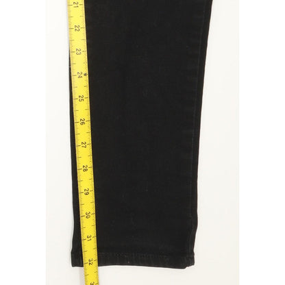 Levi's Demi Curve Women Black Straight Slim Stretch Jeans W28 L32
