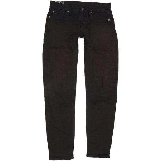 G-Star Men Black Tapered Slim Stretch Jeans W30 L32