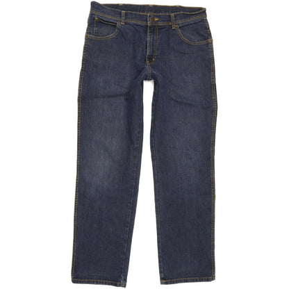 Wrangler Men Blue Straight Regular Jeans W34 L30