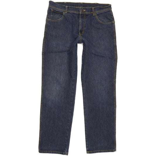Wrangler Men Blue Straight Regular Jeans W34 L30