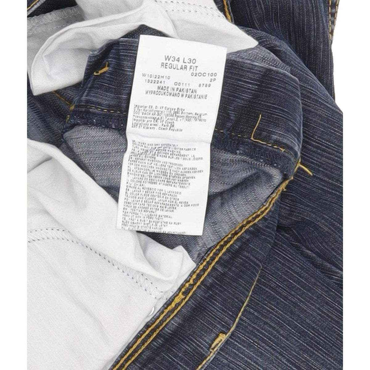 Wrangler Men Blue Straight Regular Jeans W34 L30