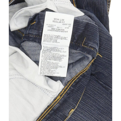 Wrangler Men Blue Straight Regular Jeans W34 L30
