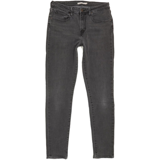 Levi's 721 High Rise Women Charcoal Skinny Stretch Jeans W30 L30