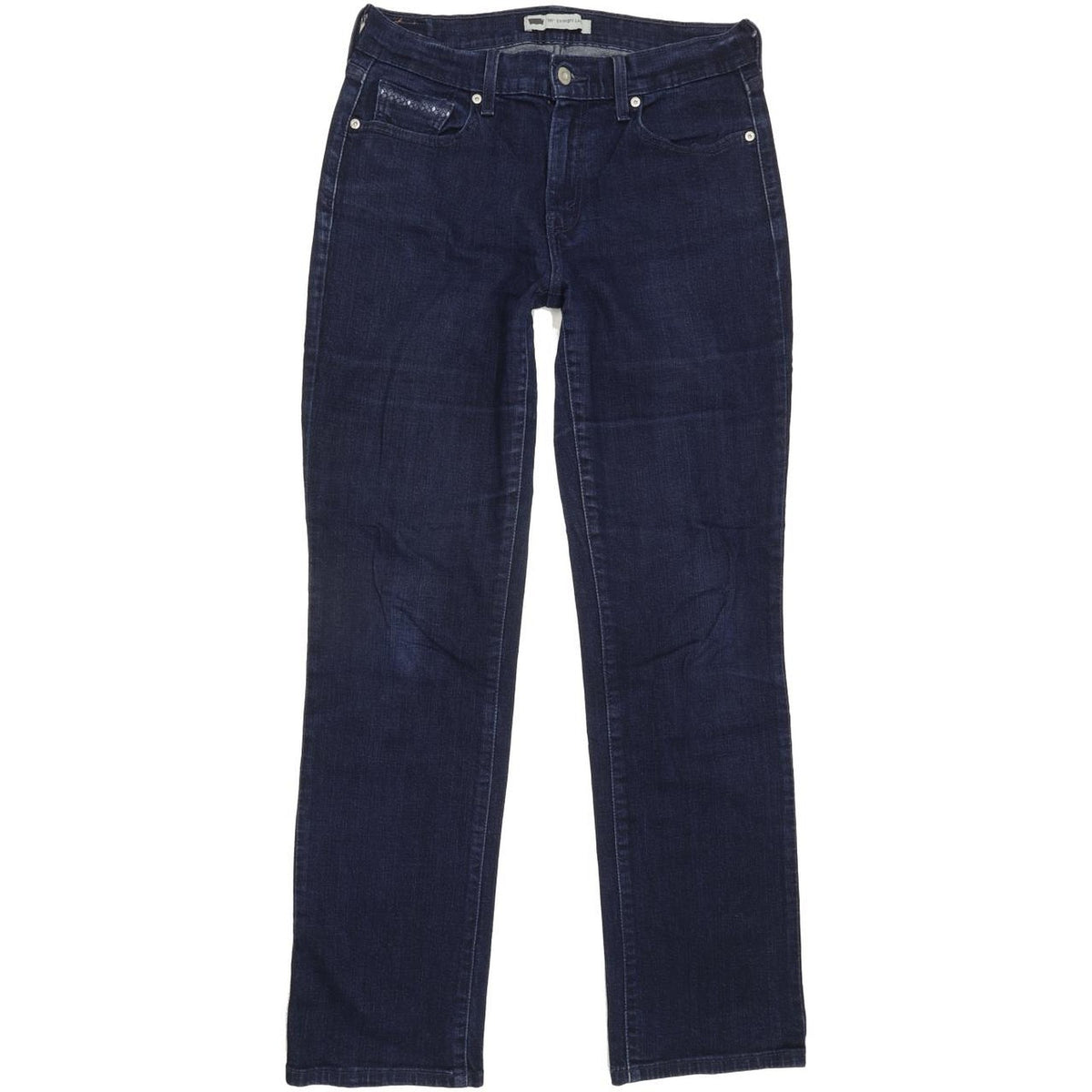 Levi's 505 Women Blue Straight Regular Stretch Jeans W30 L30