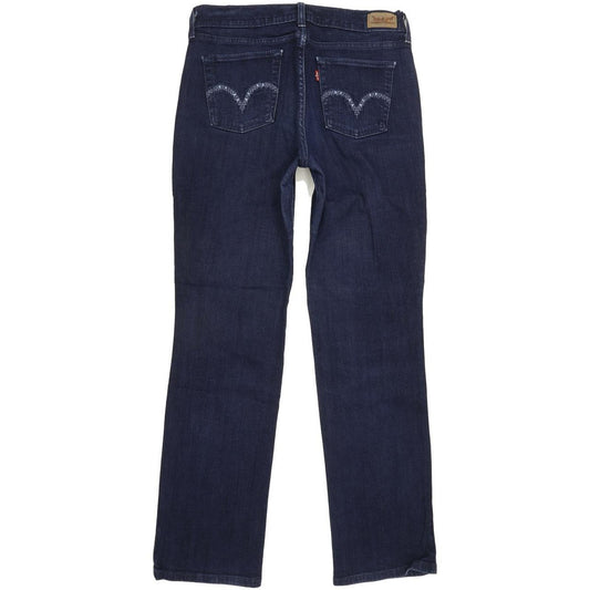 Levi's 505 Women Blue Straight Regular Stretch Jeans W30 L30