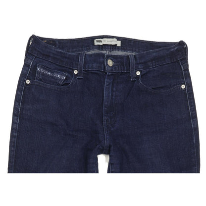 Levi's 505 Women Blue Straight Regular Stretch Jeans W30 L30