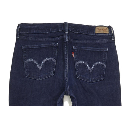 Levi's 505 Women Blue Straight Regular Stretch Jeans W30 L30