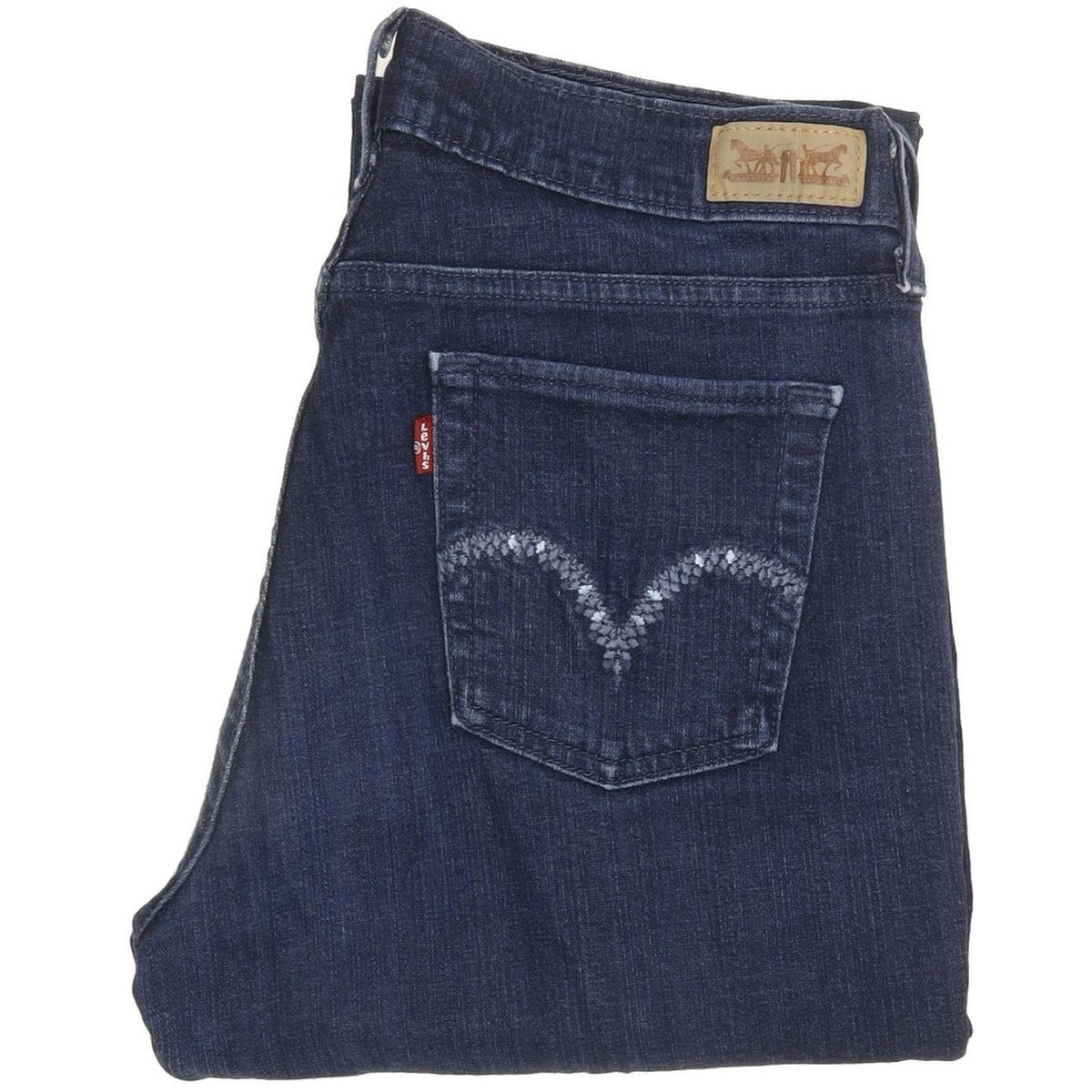 Levi's 505 Women Blue Straight Regular Stretch Jeans W30 L30