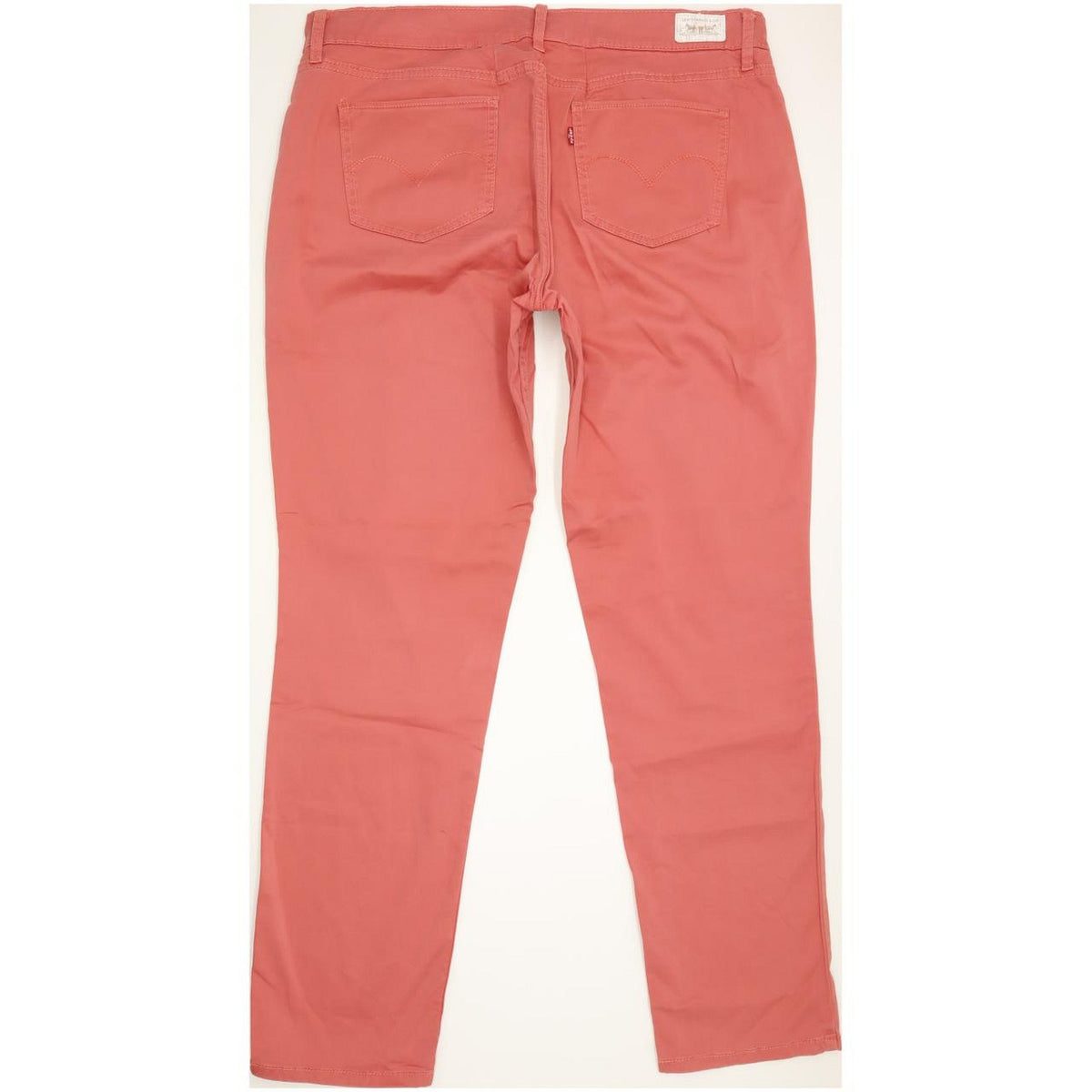 Levi's 524 Women Red Straight Slim Stretch Jeans W33 L32