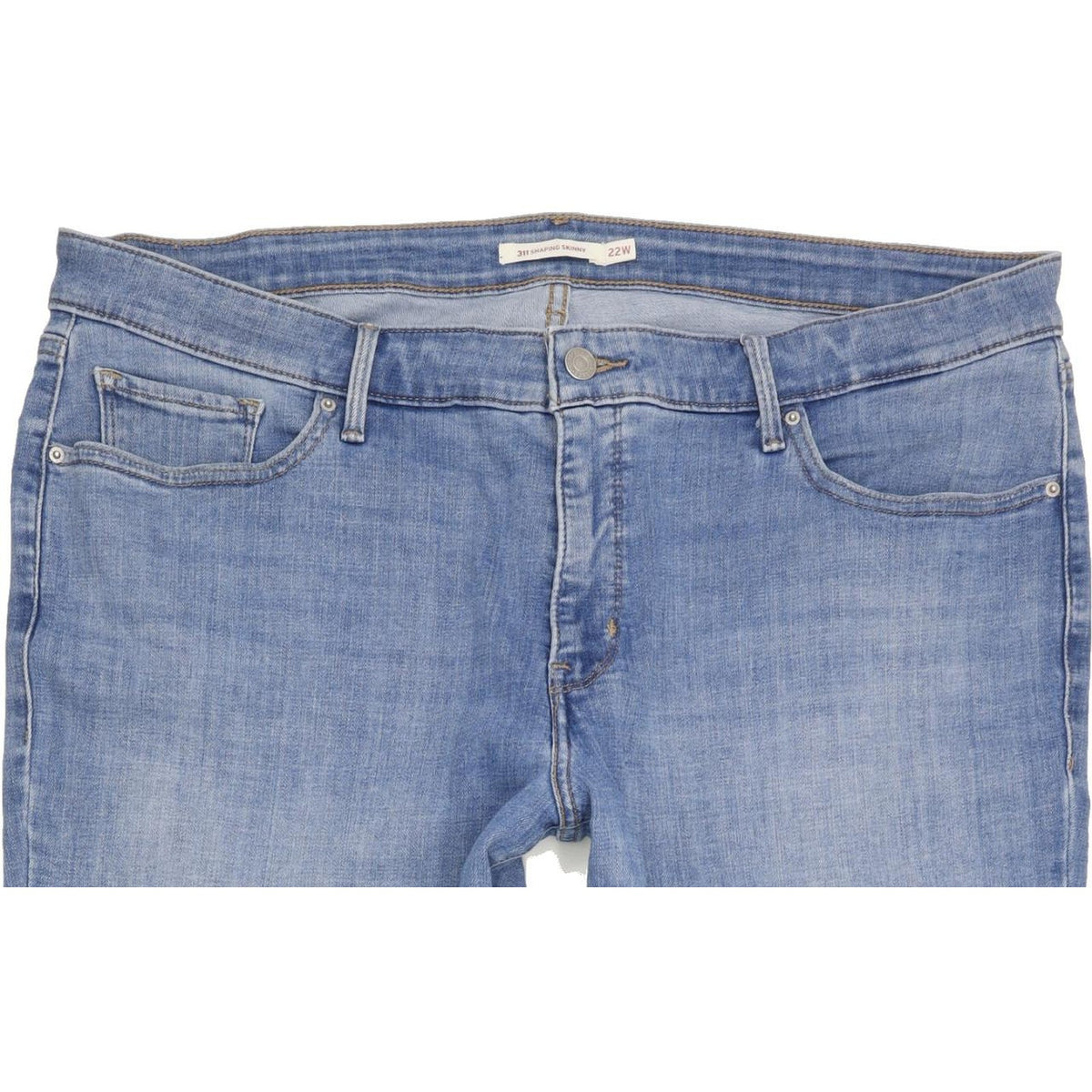 Levi's 311 Shaping Blue Skinny Slim Stretch Jeans High Waisted W44 L26