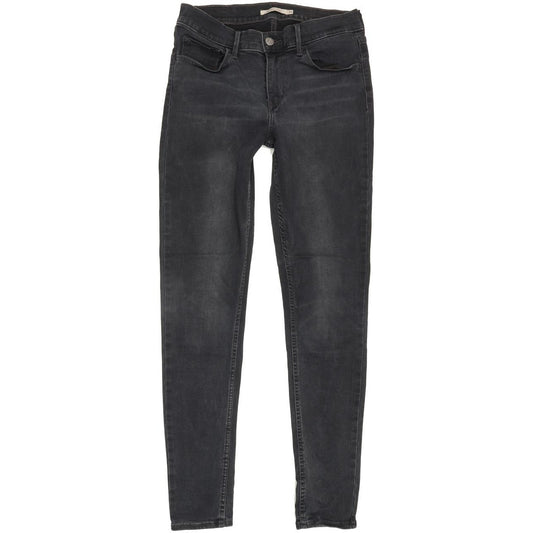 Levi's 710 Super Women Charcoal Skinny Slim Stretch Jeans W30 L30