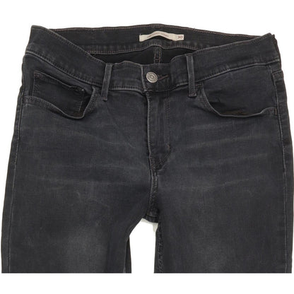 Levi's 710 Super Women Charcoal Skinny Slim Stretch Jeans W30 L30