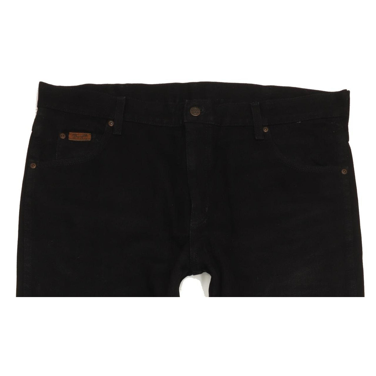 Wrangler Men Black Straight Regular Jeans W38 L34