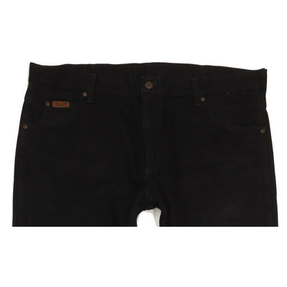 Wrangler Men Black Straight Regular Jeans W38 L34