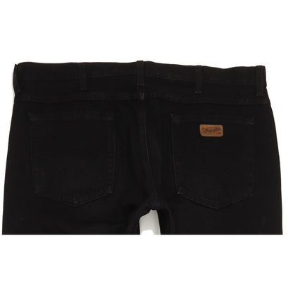 Wrangler Men Black Straight Regular Jeans W38 L34