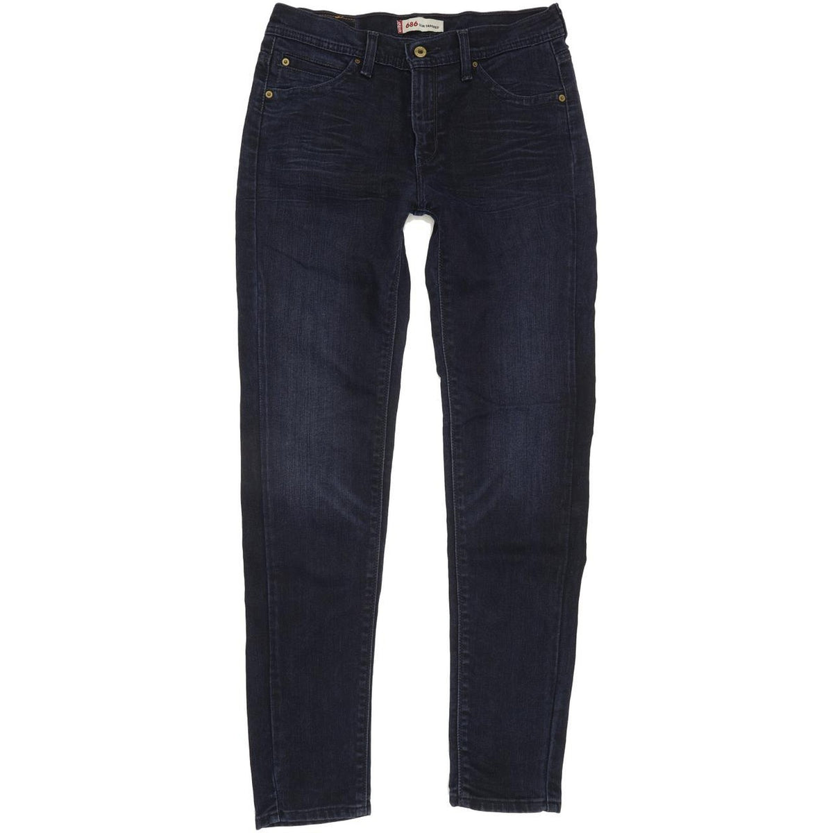 Levi's 686 Women Blue Tapered Slim Jeans W28 L32