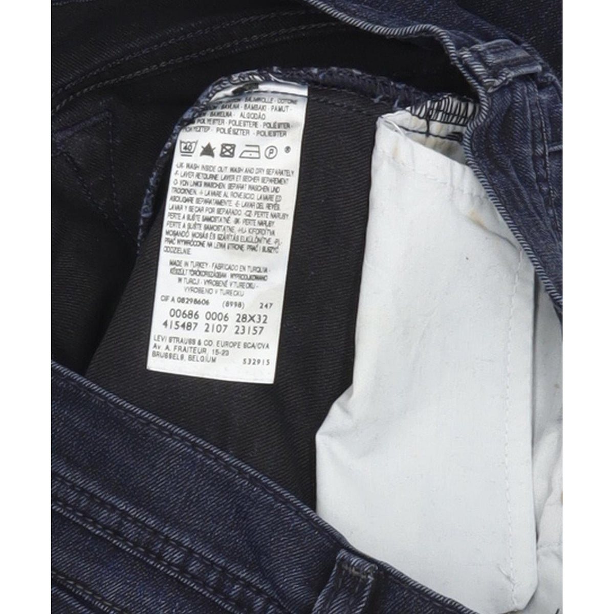 Levi's 686 Women Blue Tapered Slim Jeans W28 L32