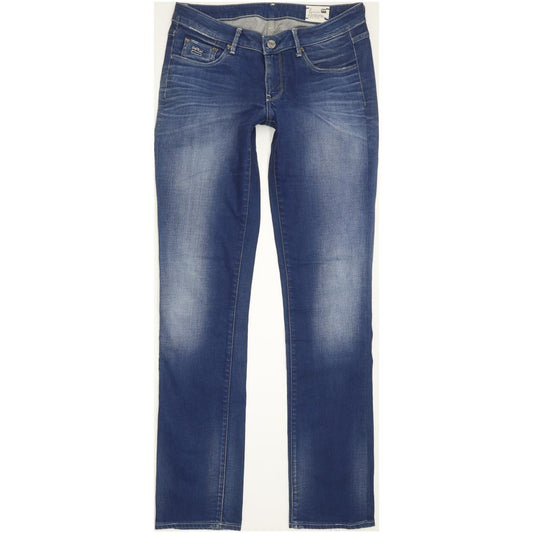 G-Star Women Blue Straight Slim Stretch Jeans W30 L34