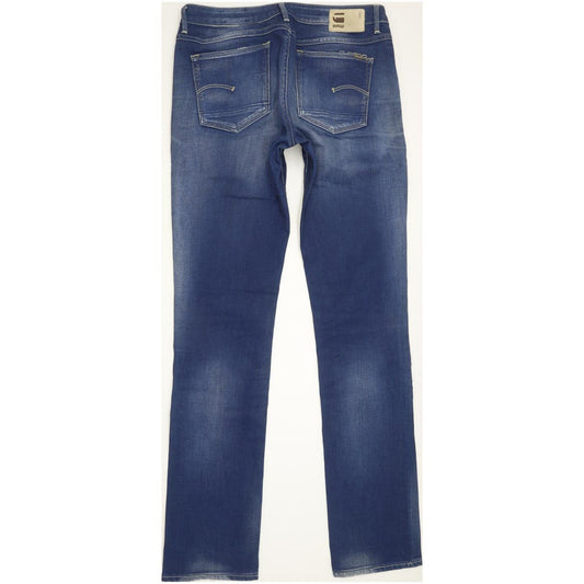 G-Star Women Blue Straight Slim Stretch Jeans W30 L34