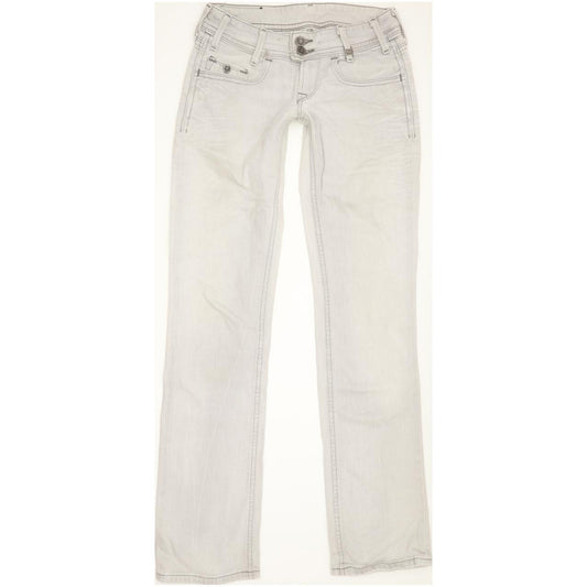 Levi's Women Grey Straight Slim Stretch Jeans W24 L31