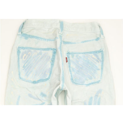 Levi's Women Blue Straight Regular Stretch Jeans W26 L28