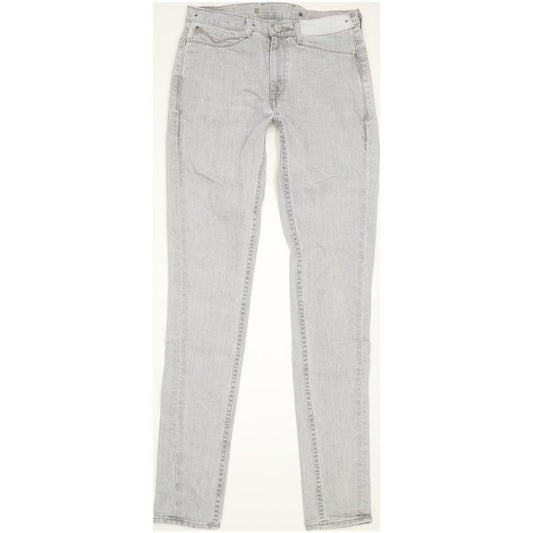 Levi's Men Grey Skinny Slim Stretch Jeans W28 L34