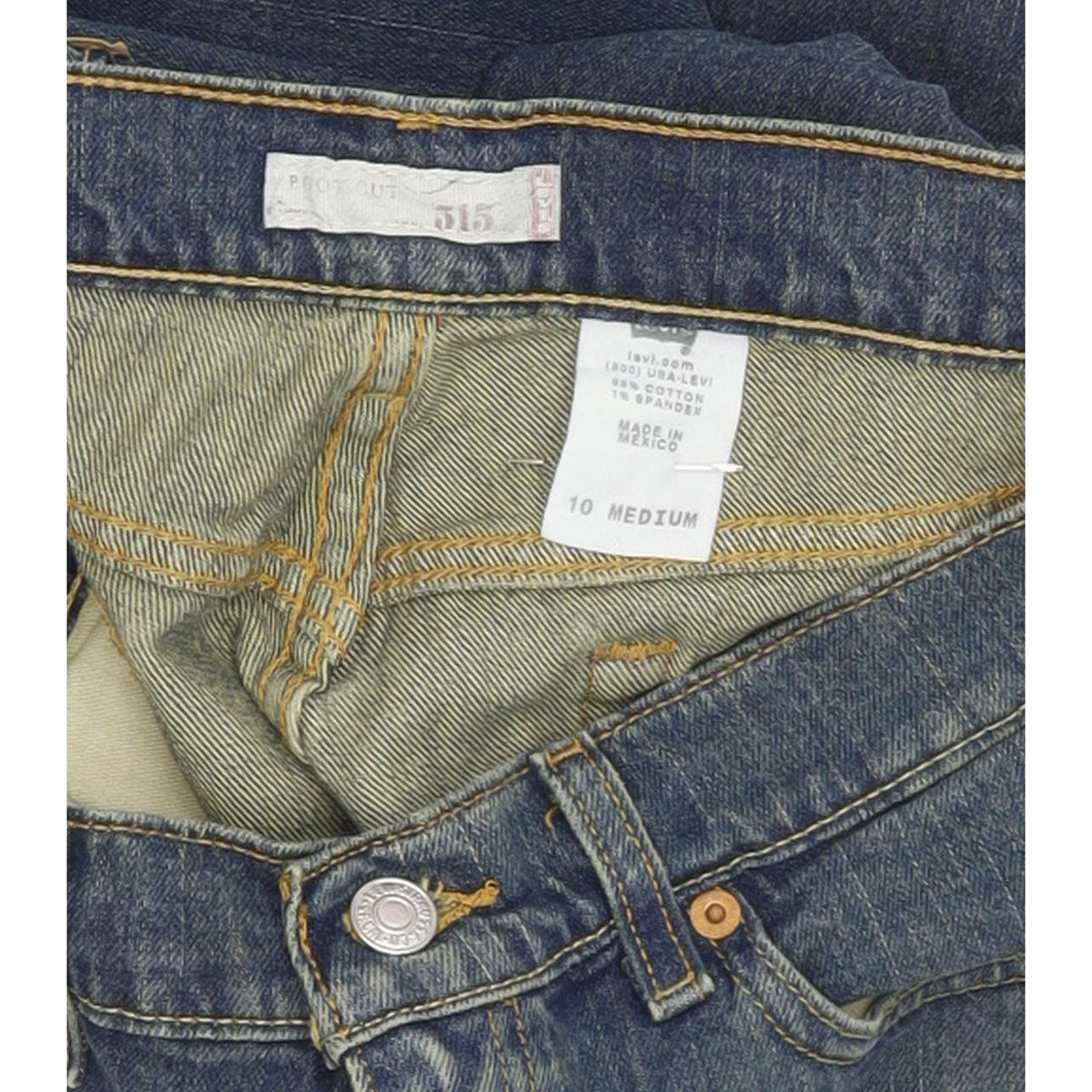 Levi's 515 Women Blue Bootcut Regular Stretch Jeans W33 L31