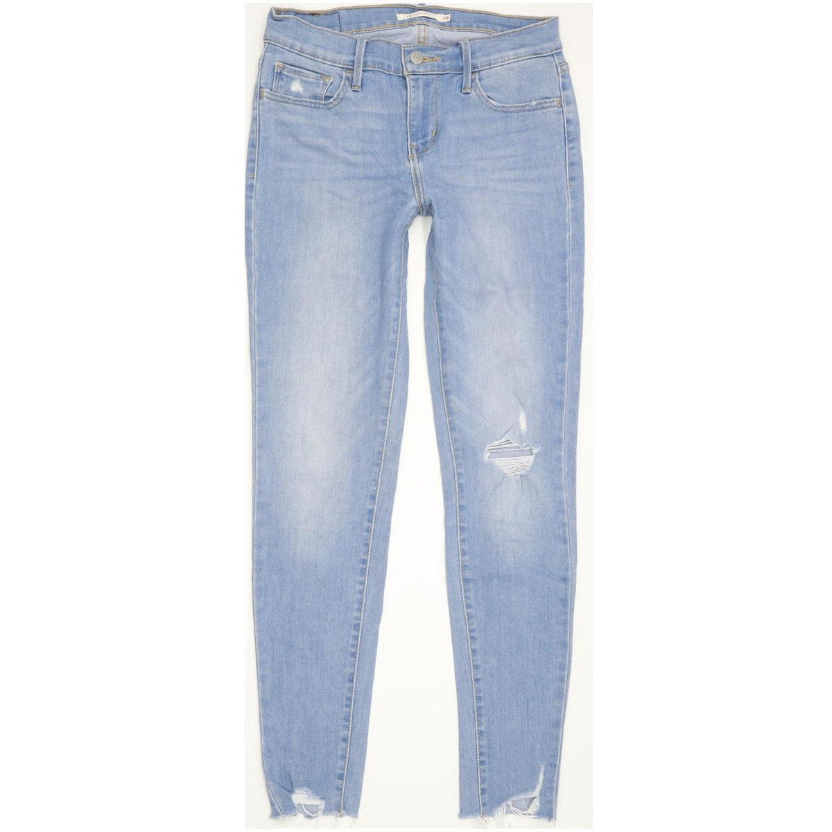 Levi's 710 Super Women Blue Skinny Slim Stretch Jeans W28 L30