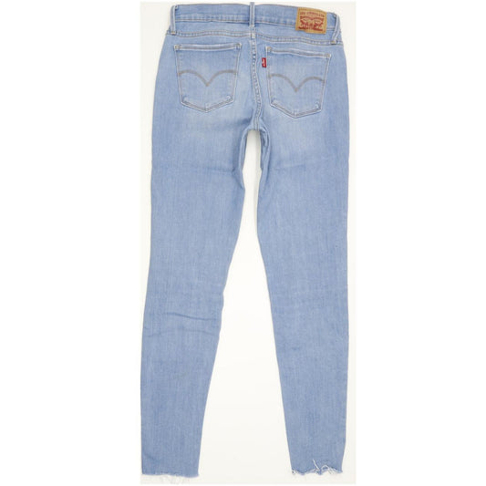 Levi's 710 Super Women Blue Skinny Slim Stretch Jeans W28 L30