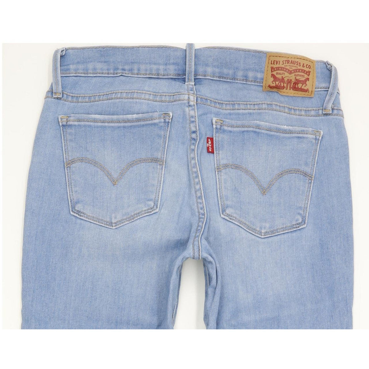 Levi's 710 Super Women Blue Skinny Slim Stretch Jeans W28 L30