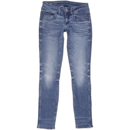 G-Star Lynn Mid Women Blue Skinny Slim Stretch Jeans W26 L30