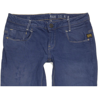 G-Star Women Blue Skinny Slim Stretch Jeans W28 L29