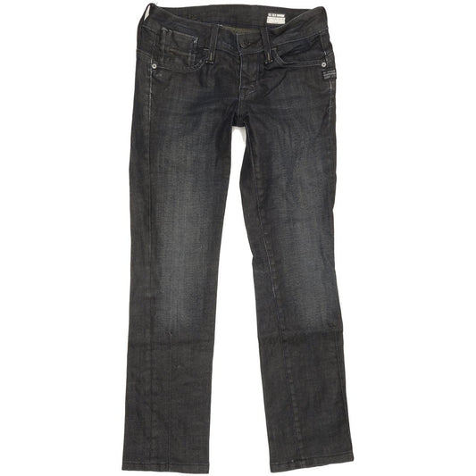 G-Star Elect Women Navy Straight Slim Stretch Jeans W26 L26