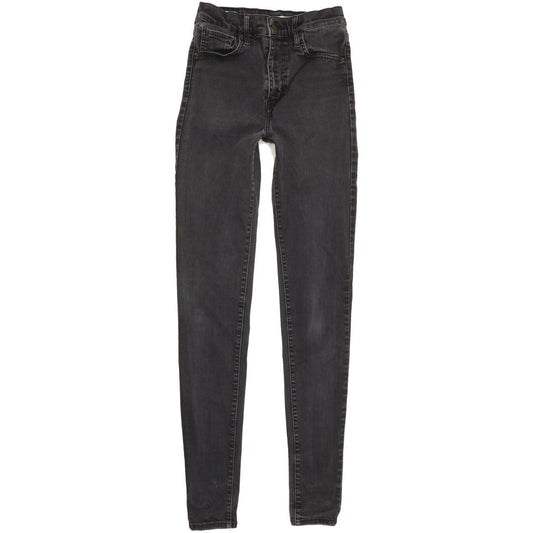 Levi's Mile High Rise Women Charcoal Skinny Stretch Jeans W28 L32