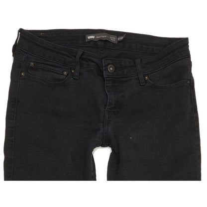 Levi's Demi Curve Women Black Skinny Slim Stretch Jeans W29 L32