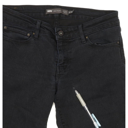Levi's Demi Curve Women Black Skinny Slim Stretch Jeans W29 L32
