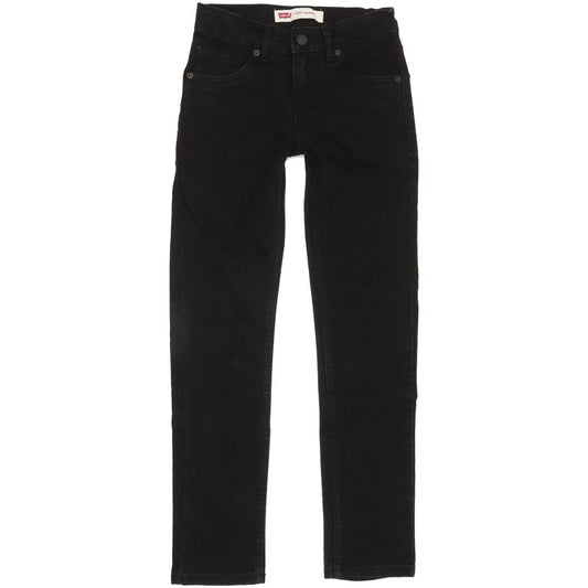Levi's 510 Kids Black Skinny Slim Stretch Jeans W26 L27