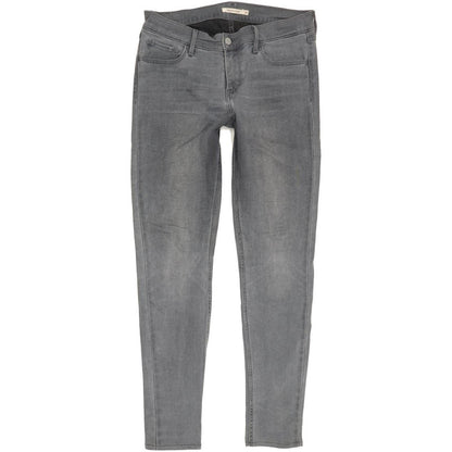 Levi's 710 Super Women Grey Skinny Slim Stretch Jeans W31 L30
