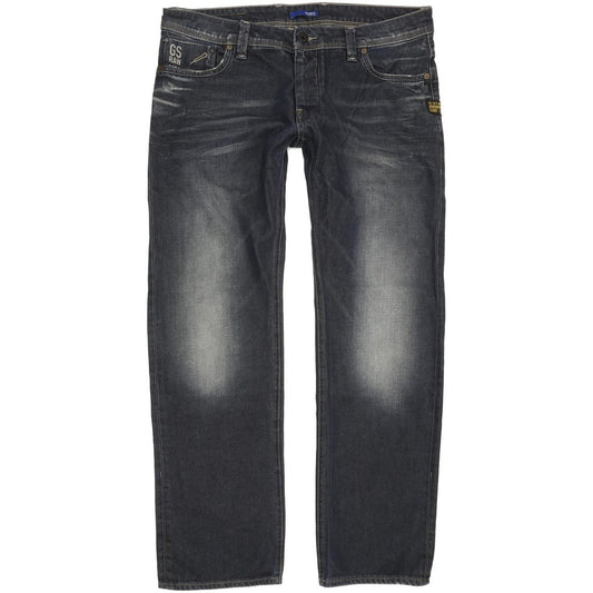 G-Star Attacc Low Men Navy Straight Slim Jeans W34 L29