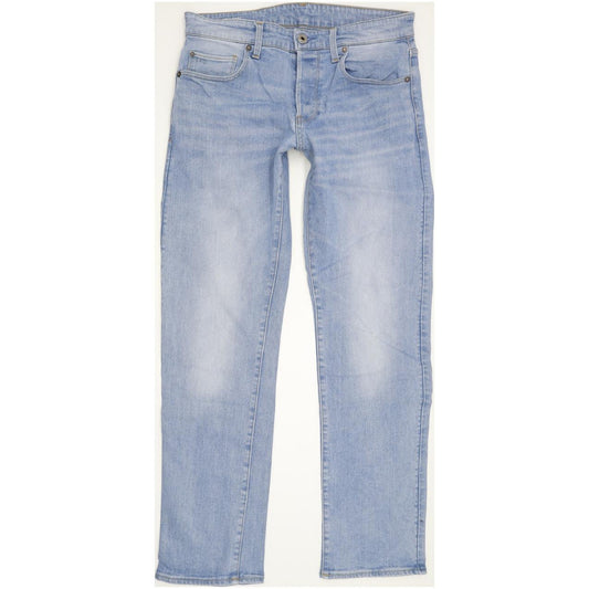 G-Star 3301 Men Blue Straight Regular Stretch Jeans W30 L31